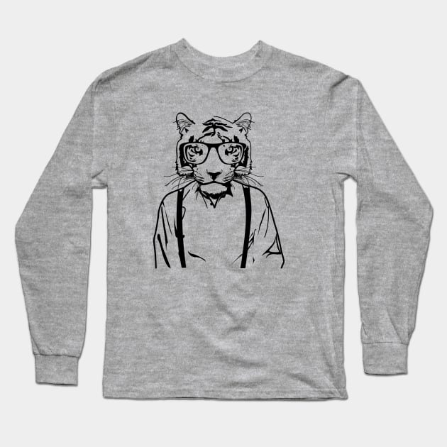 big city cat Long Sleeve T-Shirt by masslos